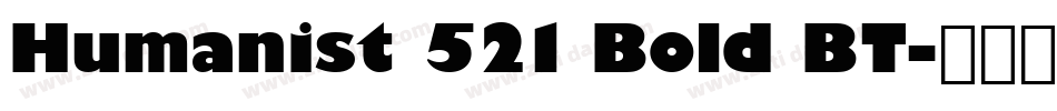 Humanist 521 Bold BT字体转换
